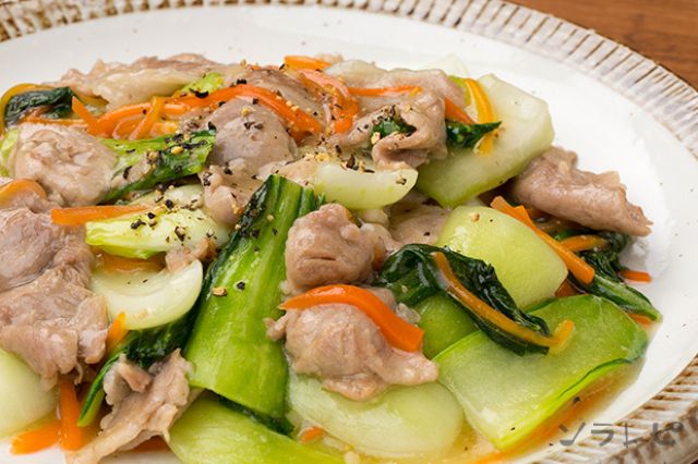 菜 豚肉 チンゲン レシピ 子供に人気！チンゲン菜と豚肉の中華炒め 野菜たっぷり
